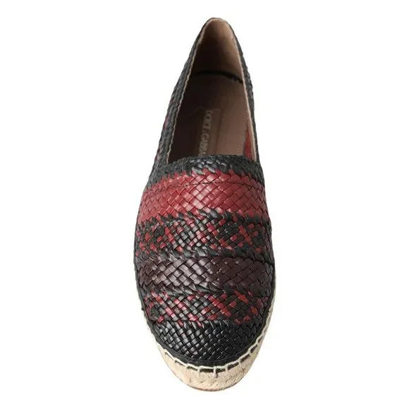 Dolce & Gabbana Elegant Woven Leather Espadrilles - Picture 7 of 7